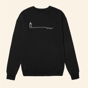 Bobbie Black Graphic print oversized Sweatshirt. Size M.